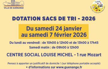 Dotation sacs de tri