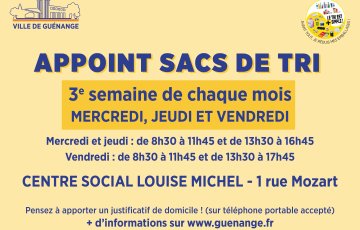 Approvisionnement en sacs de tri