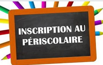 Inscriptions périscolaire 2026-2027