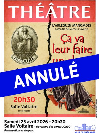 ANNULÉ - Ça va leur faire un choc