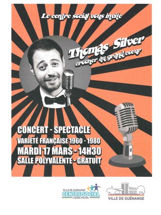 Tour de Chant Chansons françaises 60, 70 et 80 avec Thomas SILVER