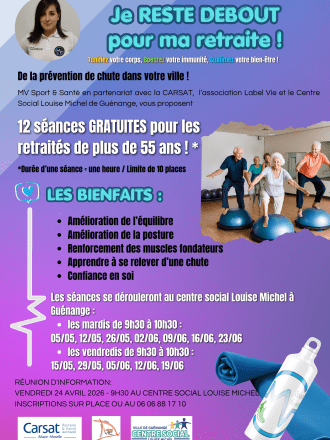 Je reste debout pour ma retraite