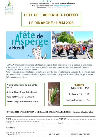Sortie à la fête des asperges