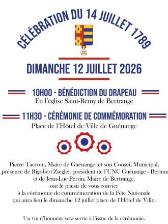 Commémoration de la fête nationale