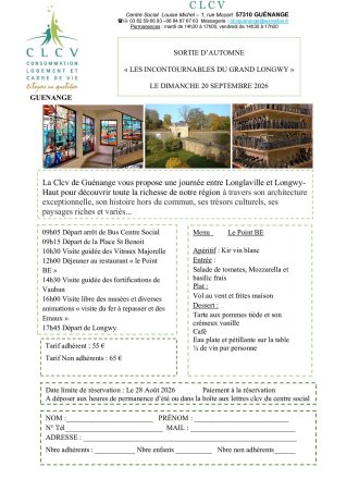 Sortie d'automne "Les incontournables du Grand Longwy"