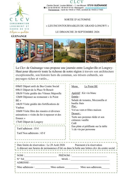 Sortie d'automne "Les incontournables du Grand Longwy"