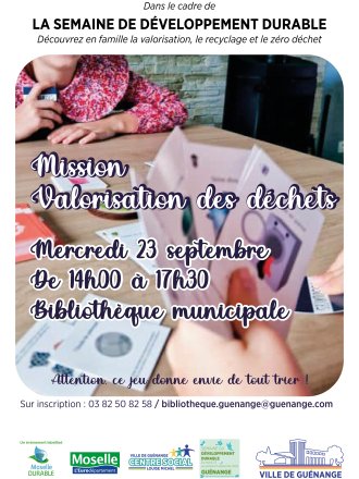 Mission valorisation des déchets