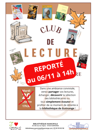 Club lecture spécial "Rentrée Littéraire"