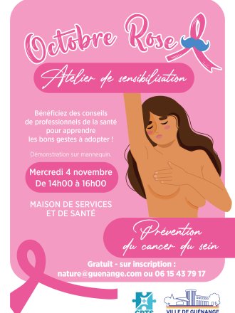 Atelier de sensibilsation au cancer du sein