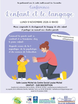 Conférence L'enfant et le langage