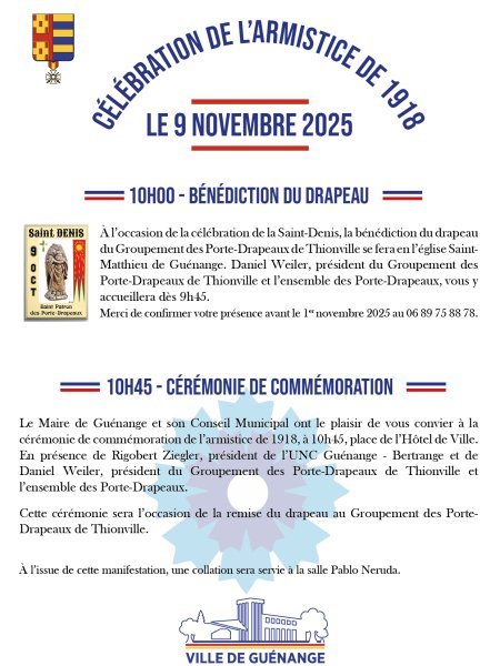 Célébration de l'Armistice de 1918