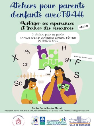 Ateliers pour parents d'enfants avec TDAH